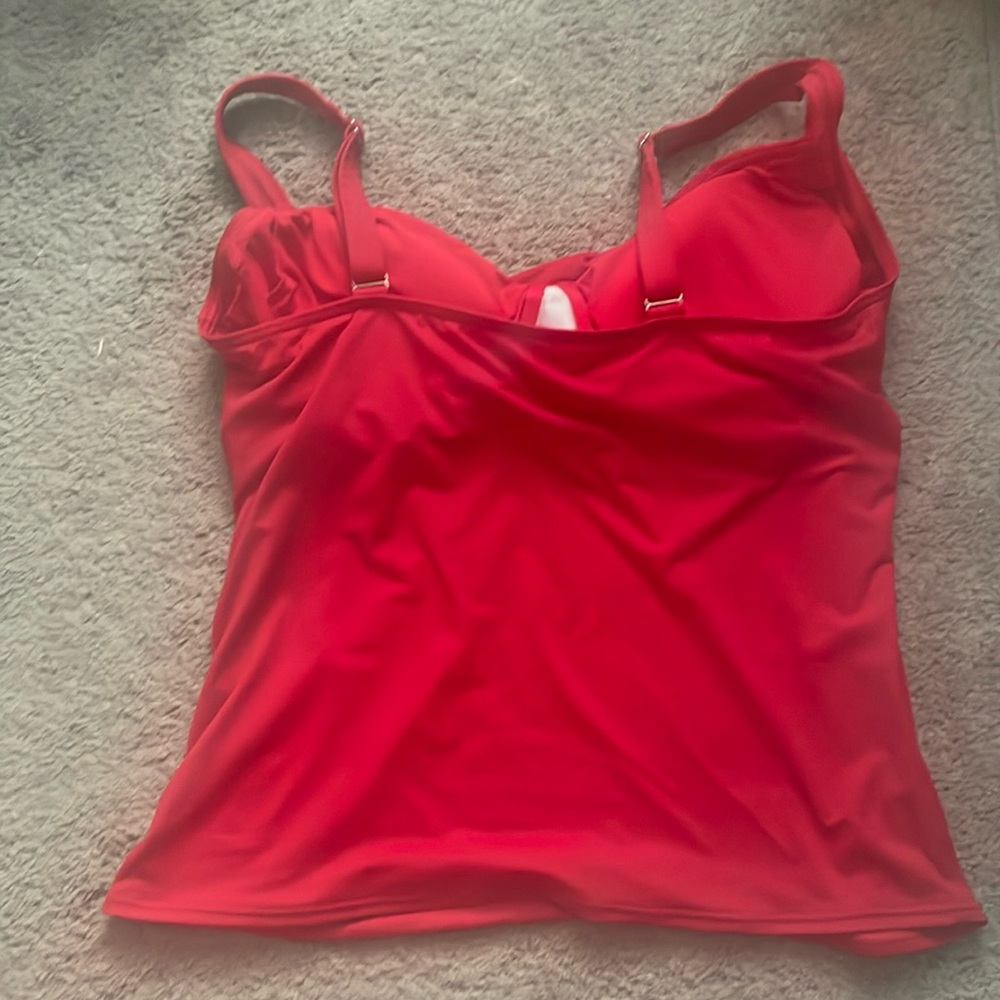 Lands End Underwire wrap tankini top 16D - Picture 2 of 4